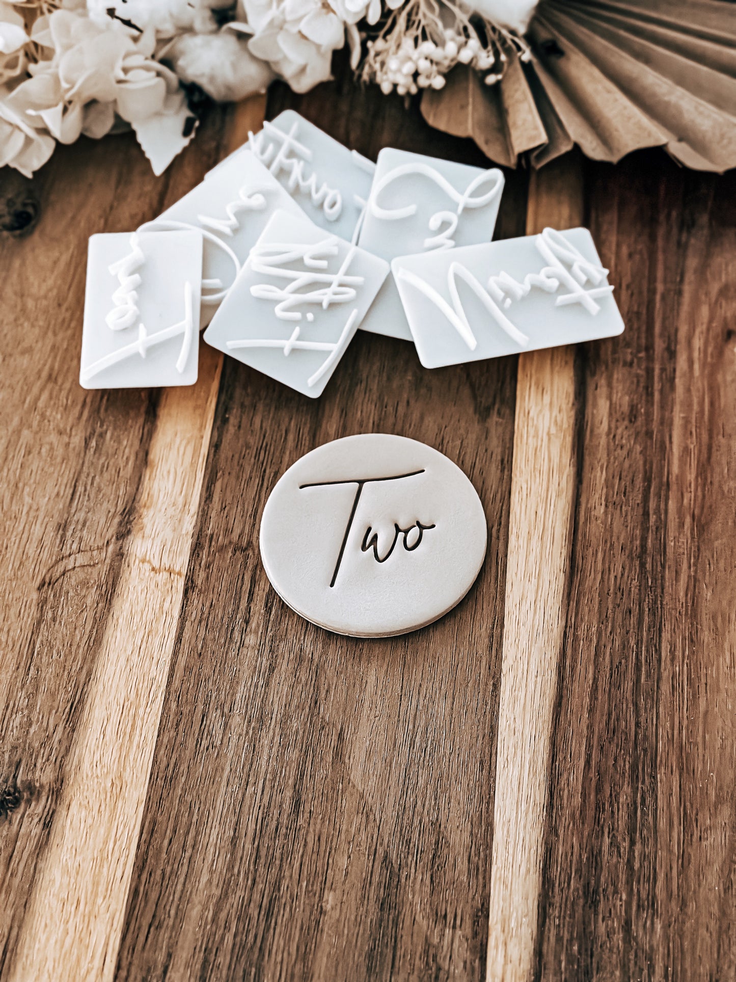 Cursive Number Range - Fondant & Sugar Cookies