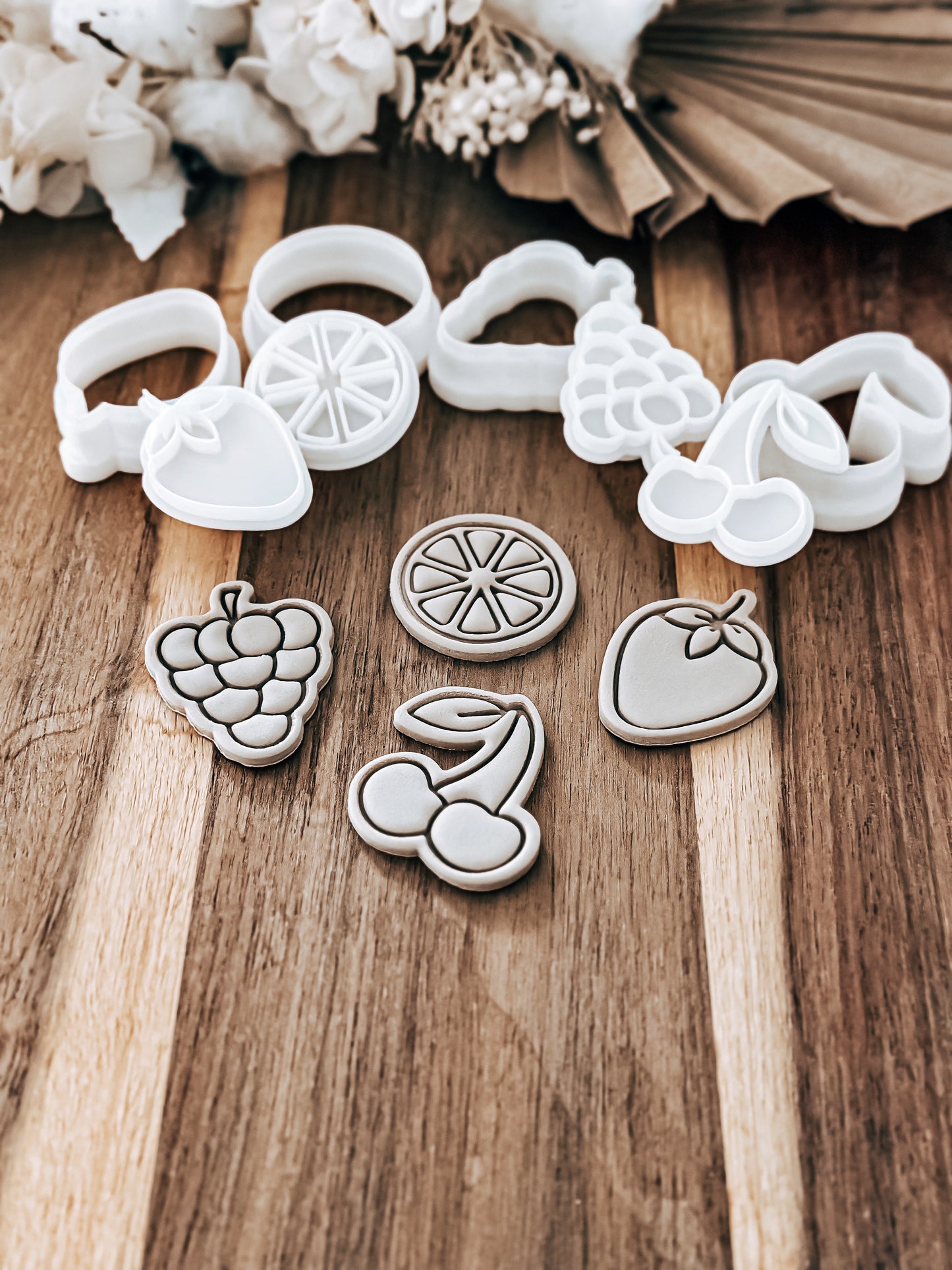 Mini Summer Fruit Range Stamp & Cutter - Perfect for Fondant & Sugar Cookies