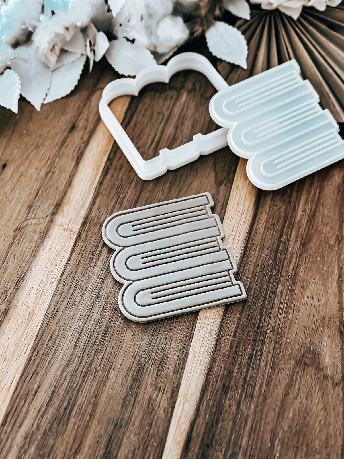 Book Stack Stamp & Cutter - Perfect for Fondant & Sugar Cookies