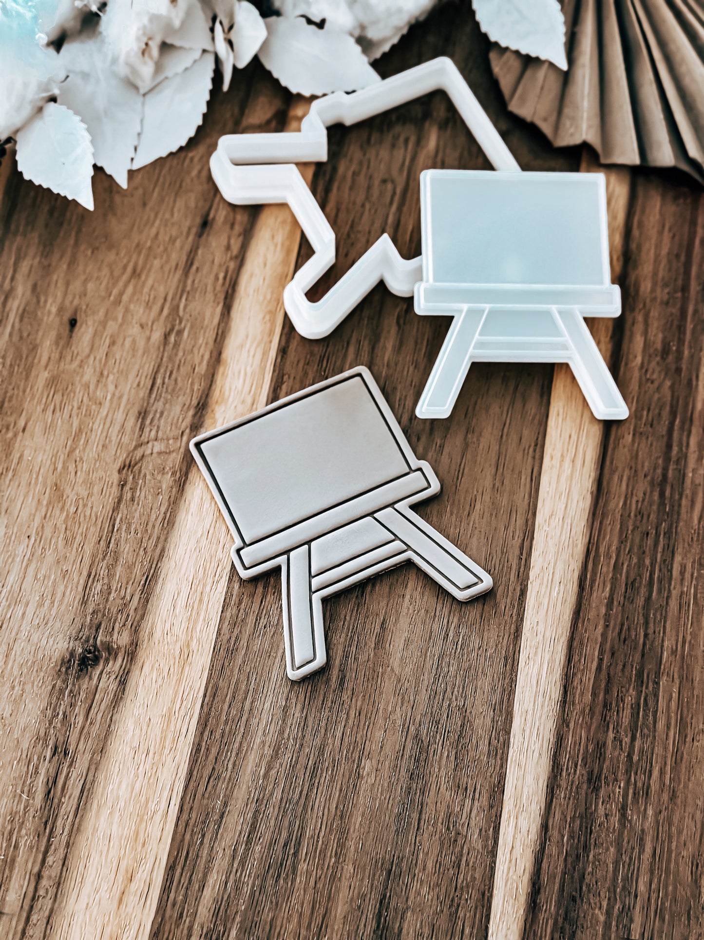White Board/Sign Stamp & Cutter - Perfect for Fondant & Sugar Cookies