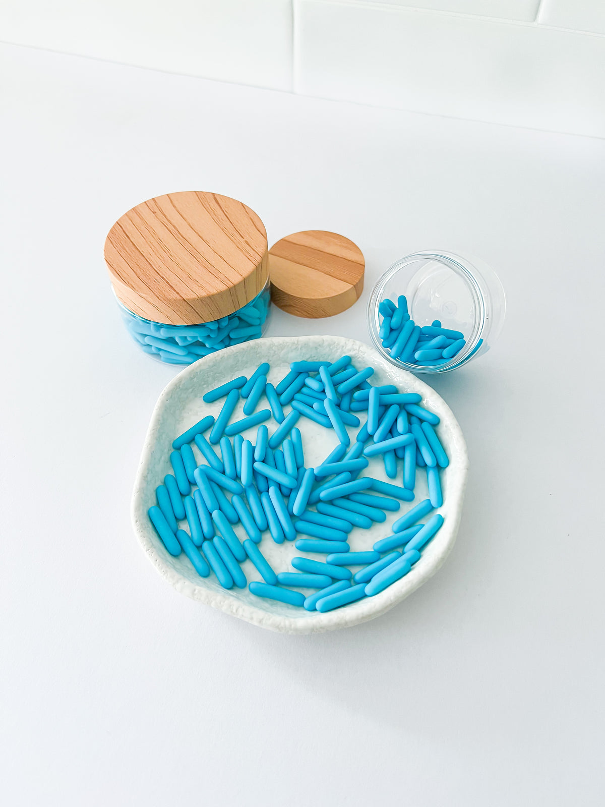 Matte Blue Rods – Edible Sprinkles for Cakes, Cookies & Cupcakes