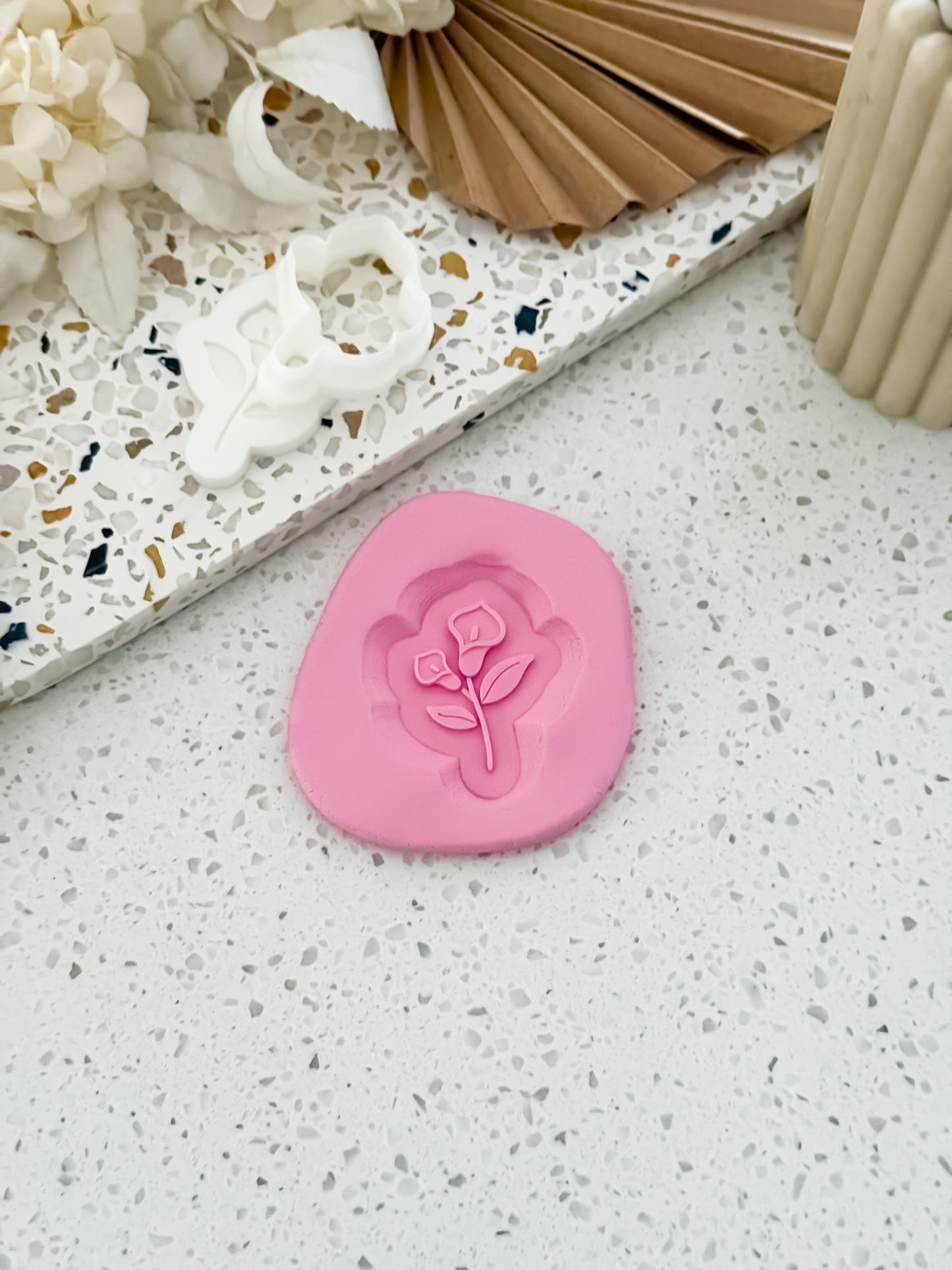 Mini Calla Lily Stamp & Cutter - Perfect for Fondant & Sugar Cookies