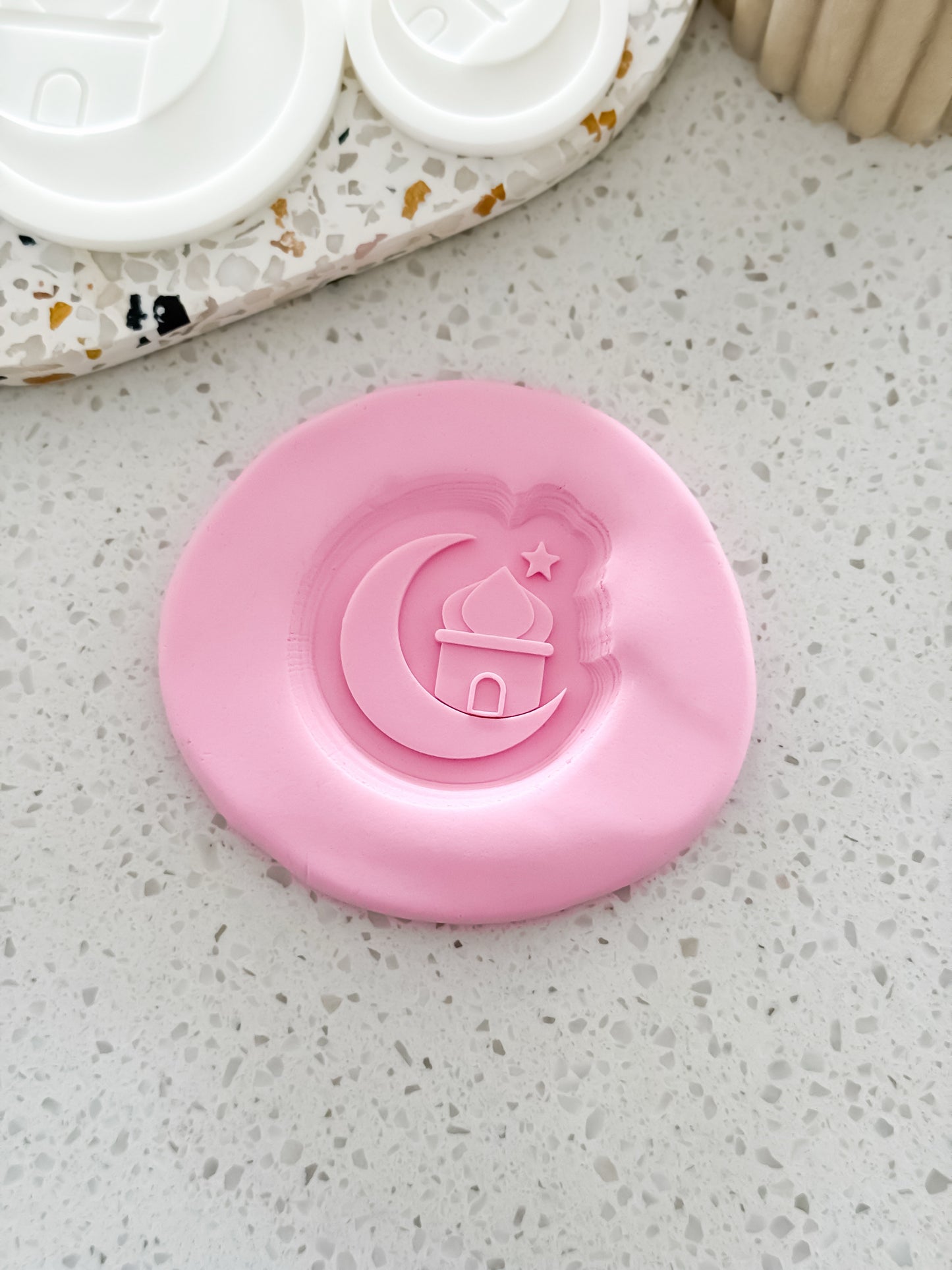 Mini Crescent Mosque Stamp & Cutter - Perfect for Fondant & Sugar Cookies