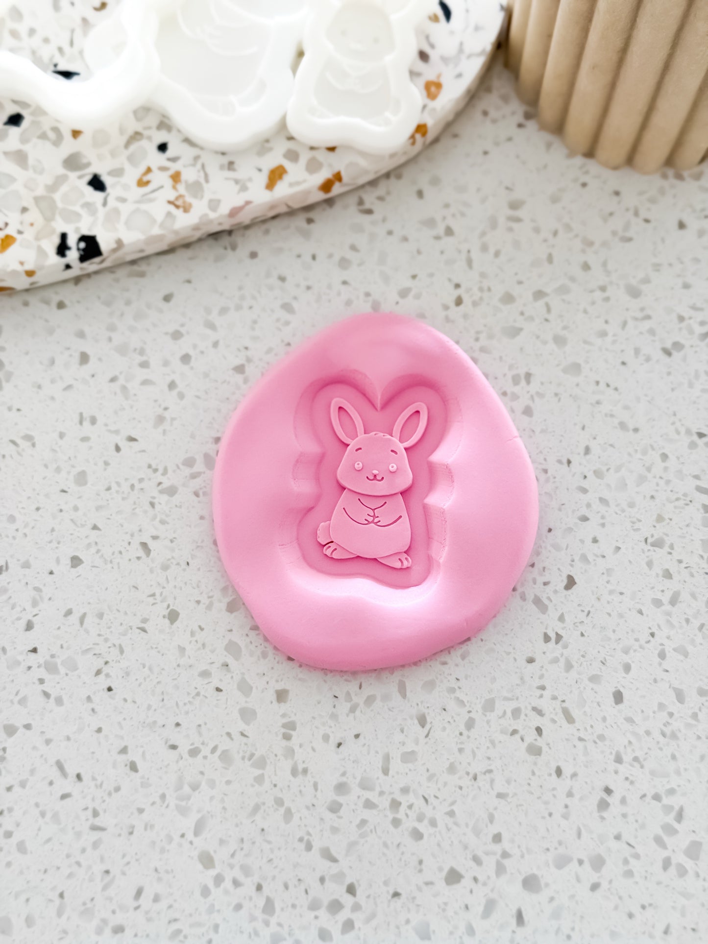 Mini Sunny Bunny Stamp & Cutter - Perfect for Fondant & Sugar Cookies