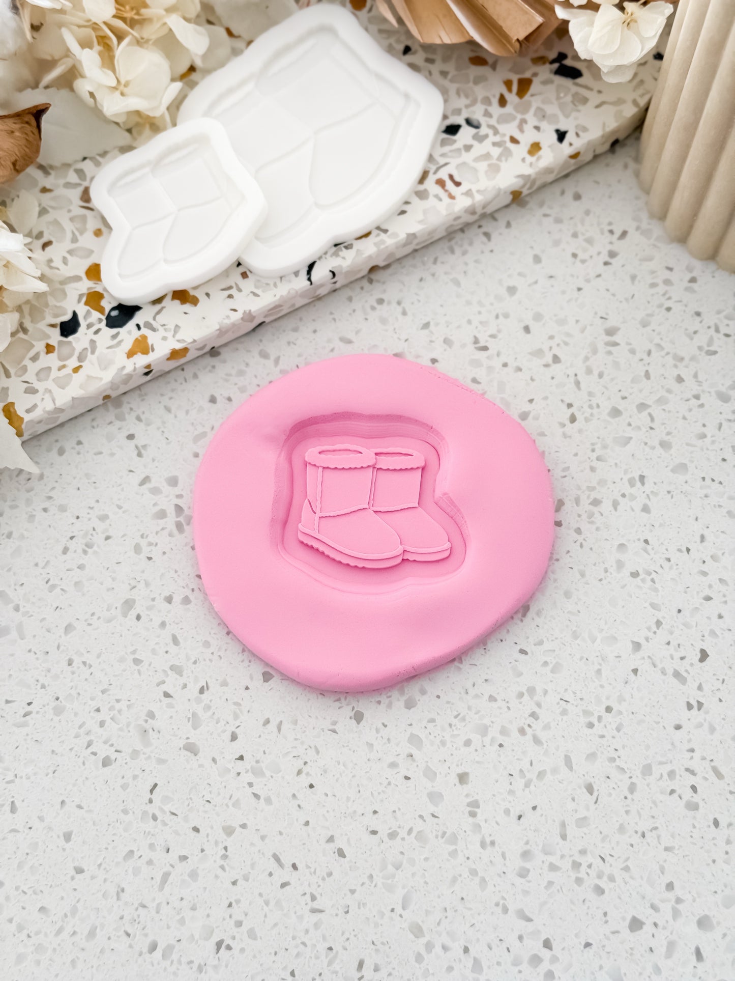Mini Ugg Boots Stamp & Cutter - Perfect for Fondant & Sugar Cookies