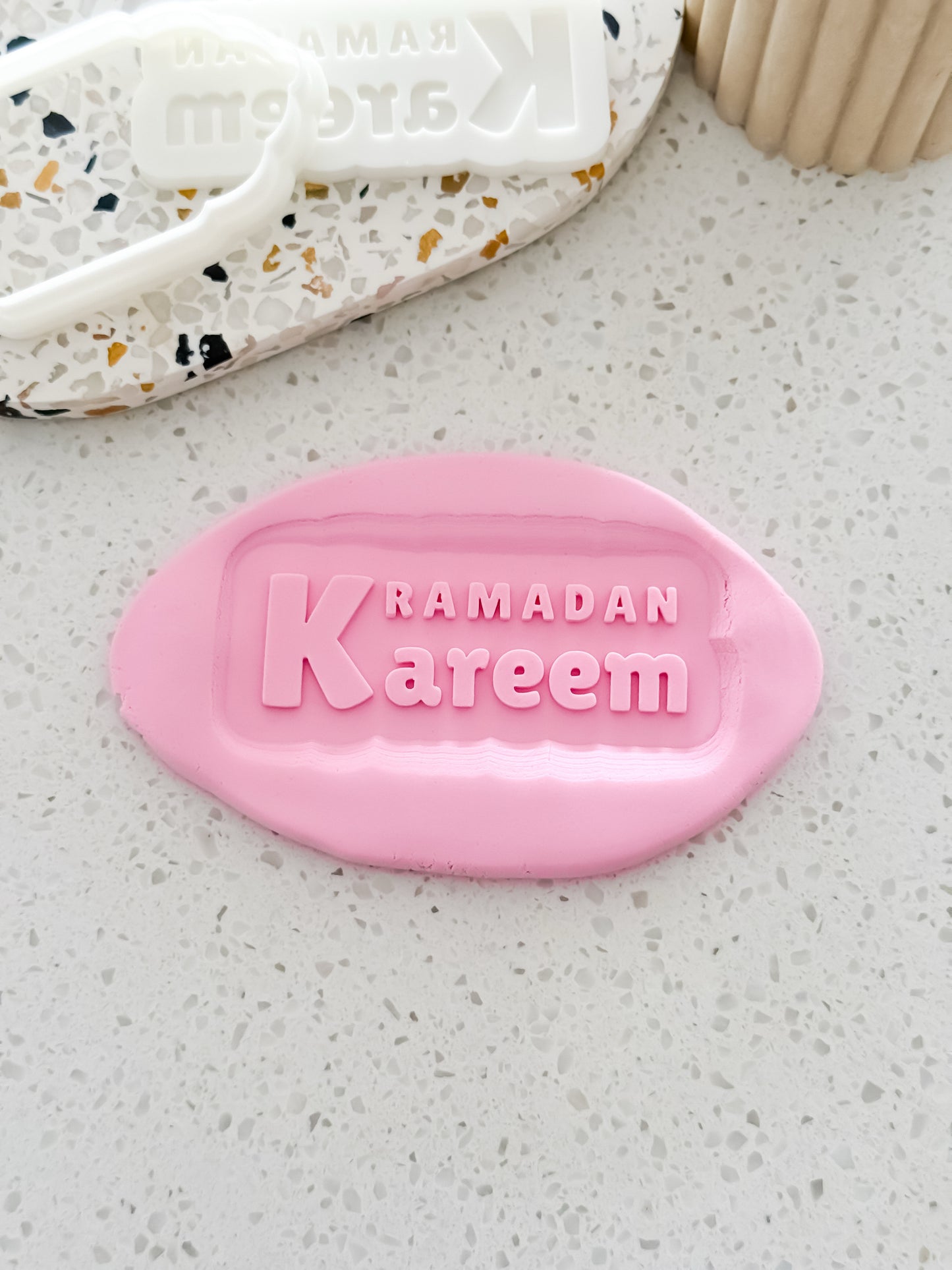Ramadan Kareem (Script) Stamp & Cutter - Perfect for Fondant & Sugar Cookies
