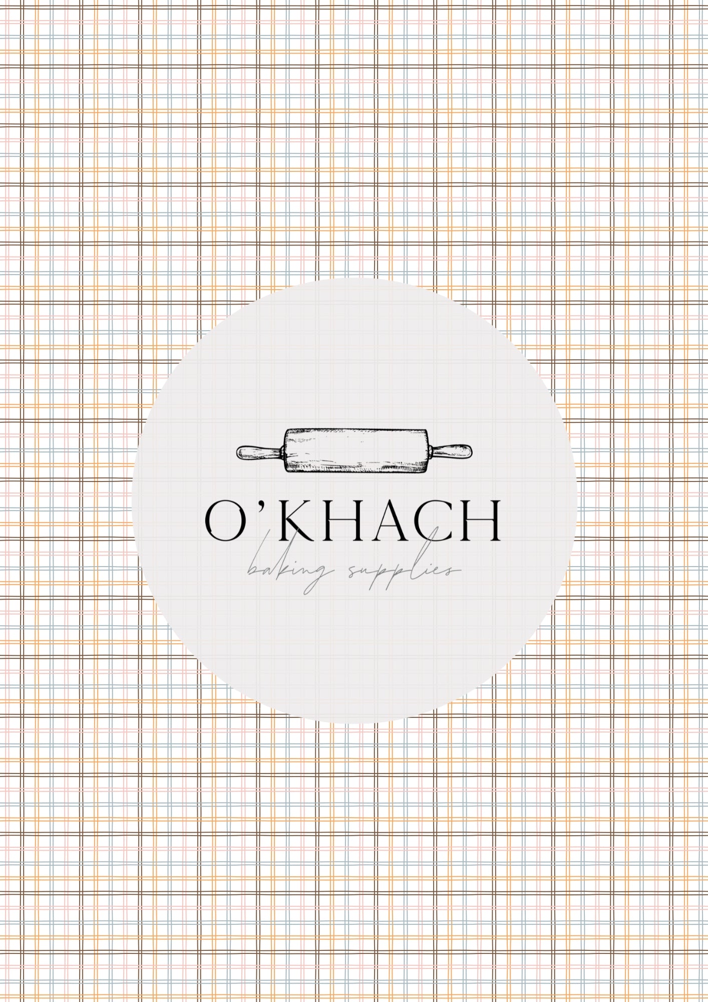 Spring Bunny Pattern No.11 - Edible Image - O'Khach Baking Supplies