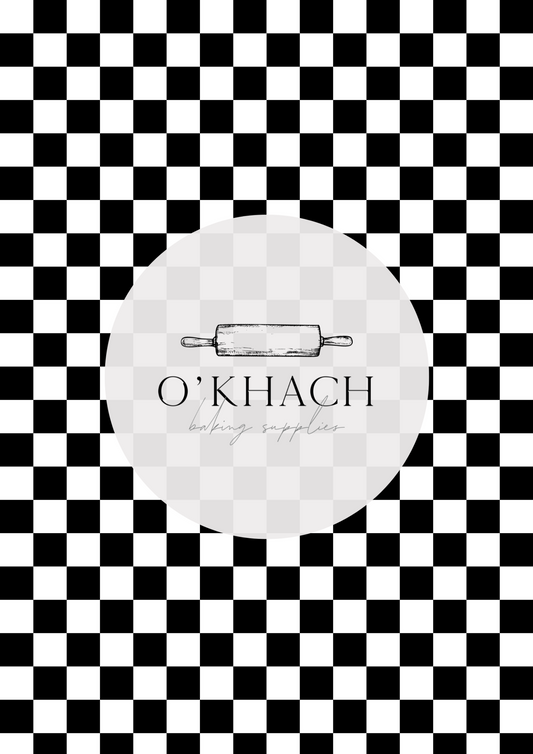 Checkerboard Pattern 2 - Edible Image - Premium Edible Image from O'Khach Baking Supplies - Just $16.99! Shop now at O'Khach Baking Supplies