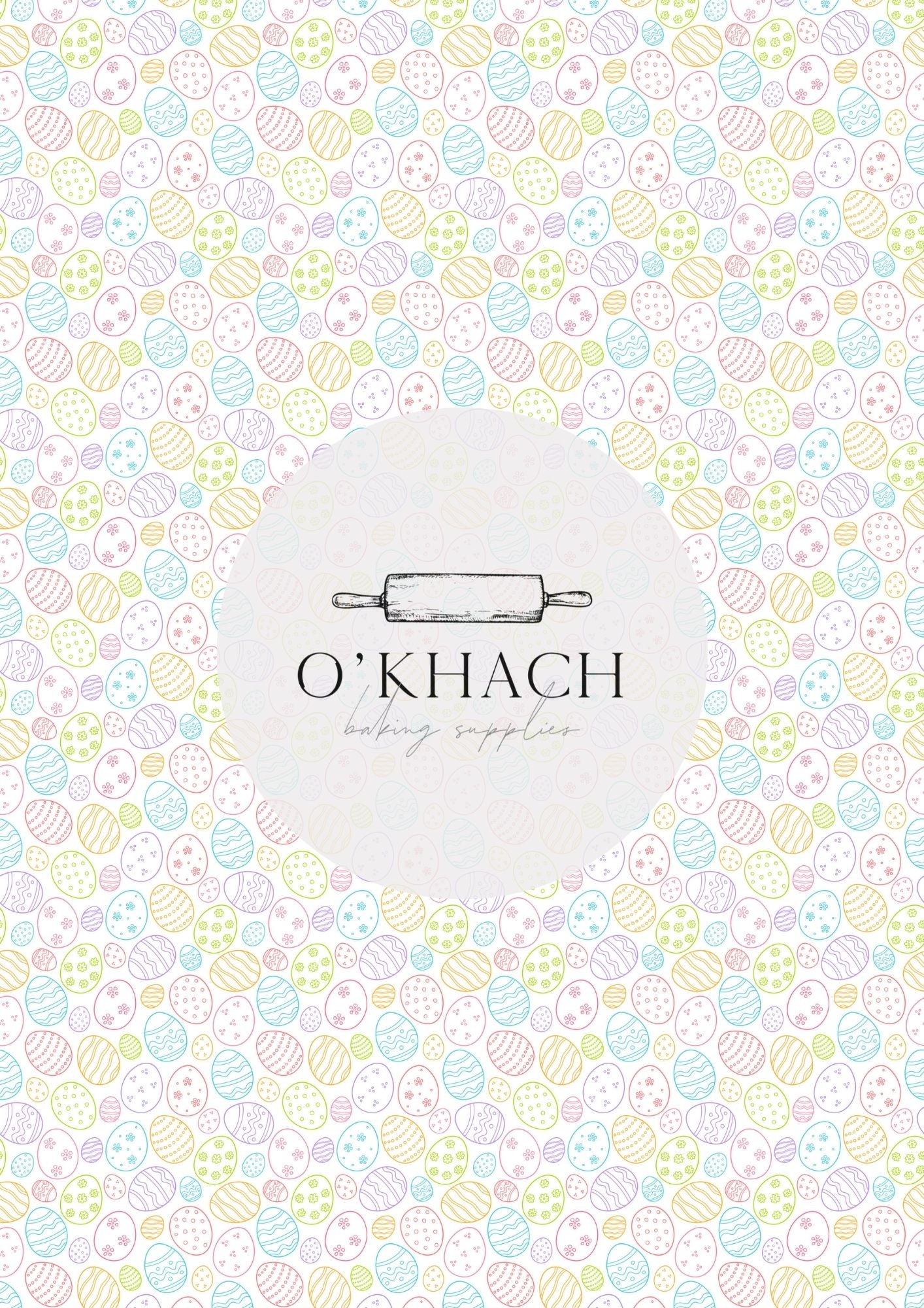 Easter Pattern No.4 - Digital Edible Image for Cakes & Cookies