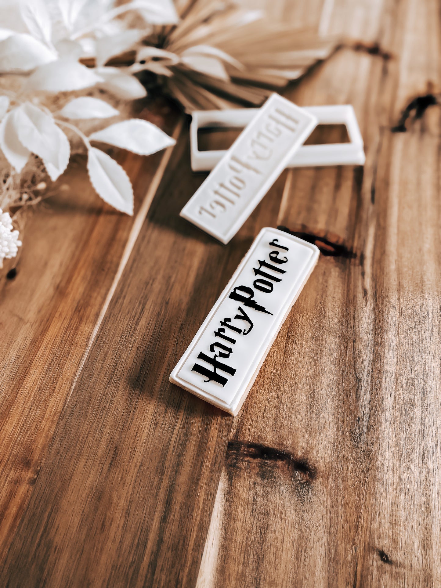 Wizard Font Script - Cookie Stamp and Cutter - Fondant & Sugar Cookies