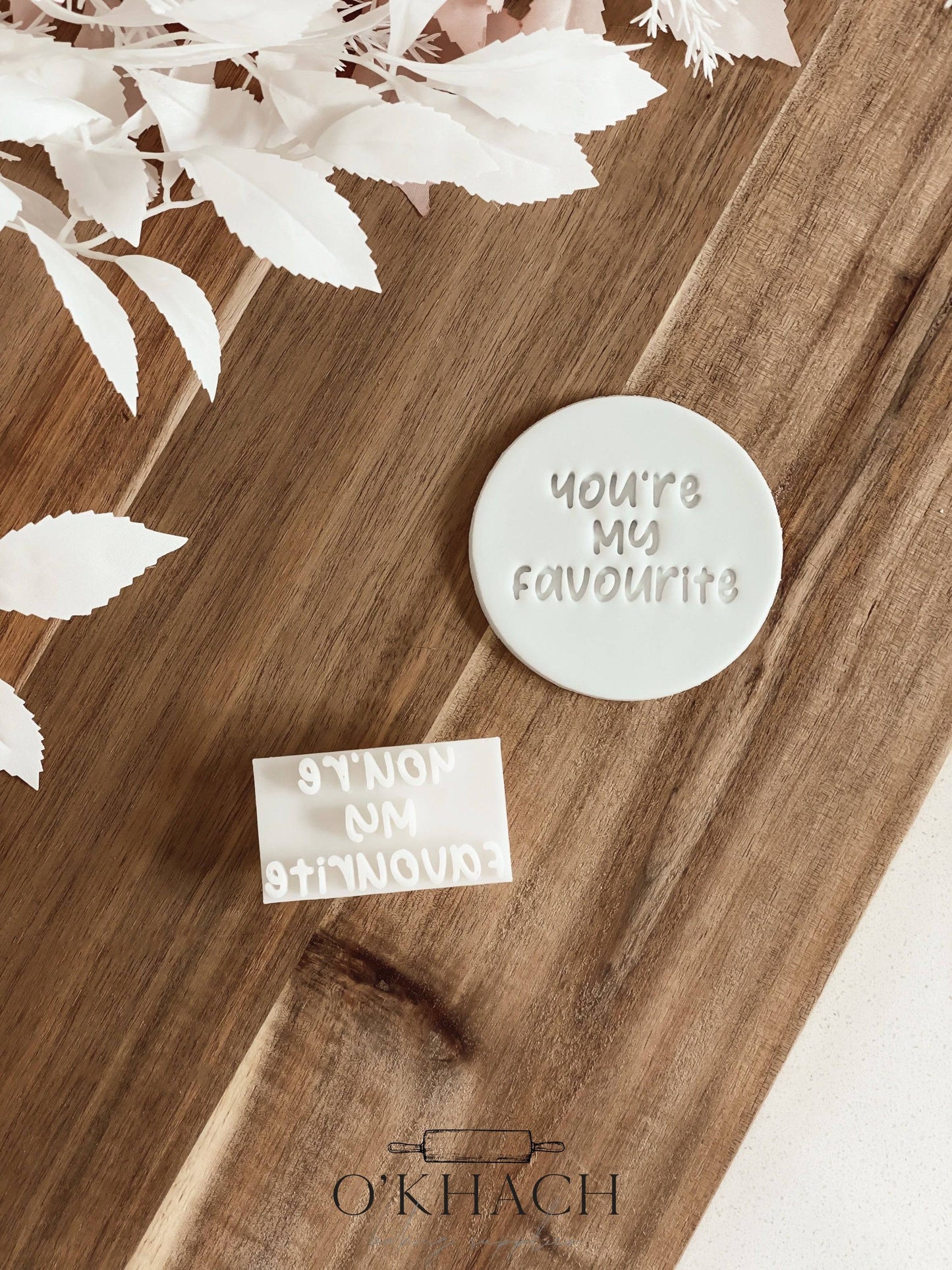 You're My Favourite - Cookie Stamp - Ideal for Fondant & Sugar Cookies