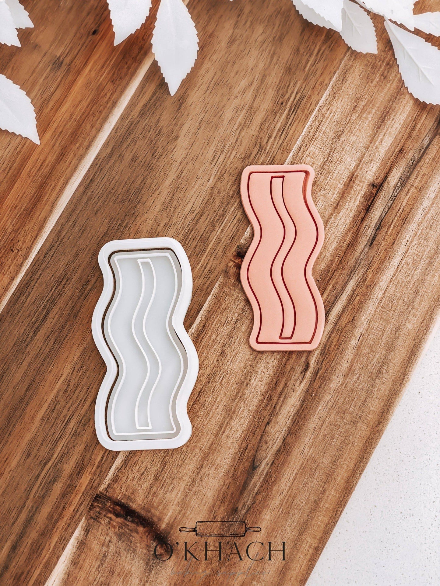 Bacon Stamp & Cutter - Perfect for Fondant & Sugar Cookies