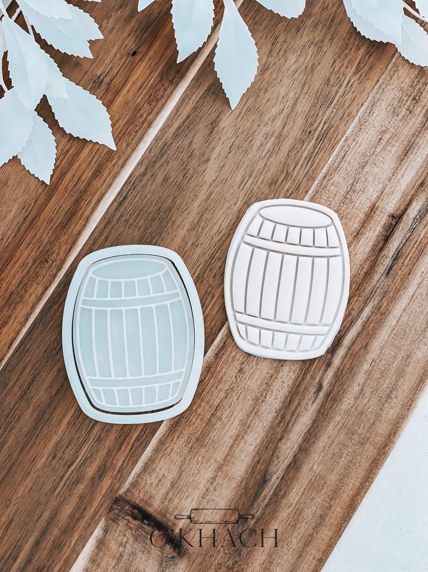 Barrel Stamp & Cutter - Perfect for Fondant & Sugar Cookies