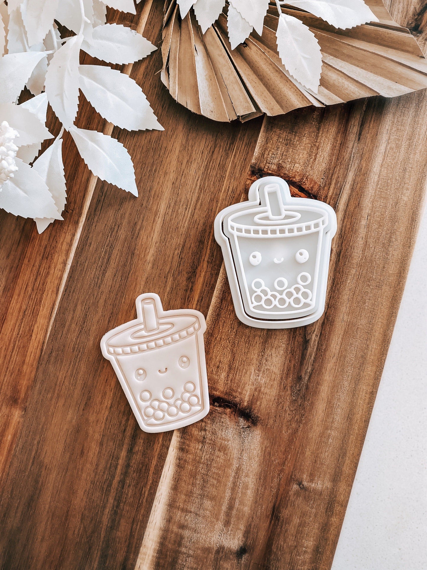 Bubble Tea Stamp & Cutter - Perfect for Fondant & Sugar Cookies