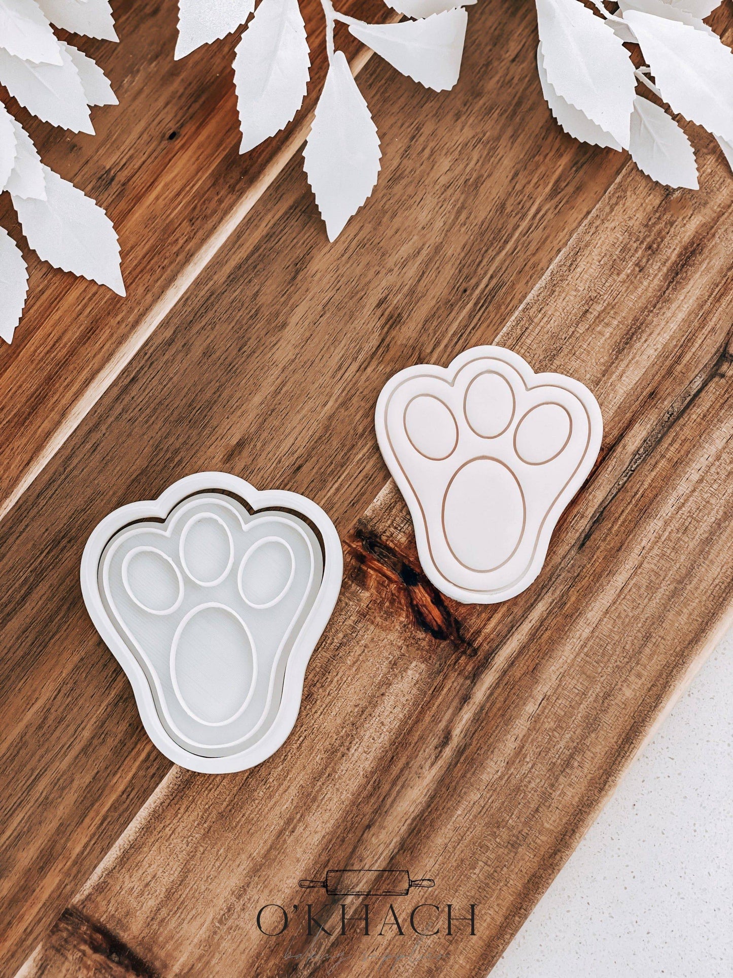 Bunny Foot - Cookie Stamp and Cutter - Ideal for Fondant & Sugar Cookies