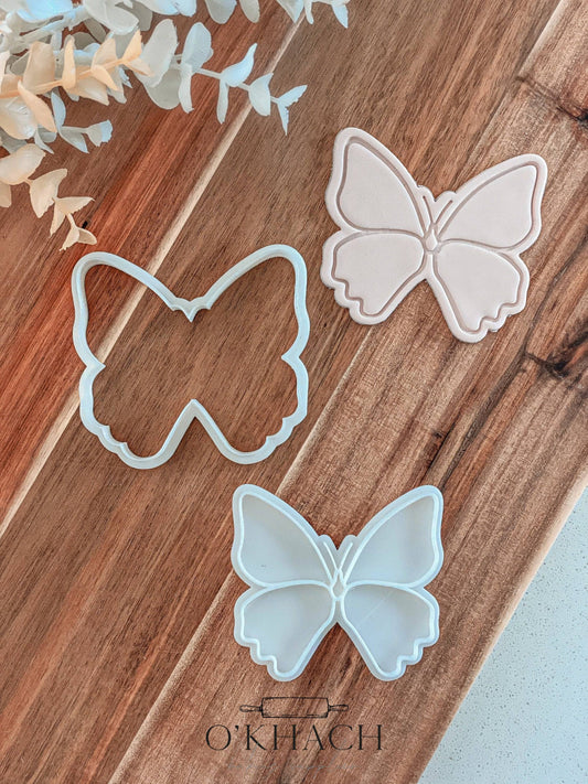 Butterfly Cookie Stamp and Cutter - O'Khach Baking Supplies