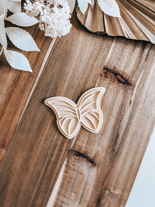 Butterfly 'UP' Cookie Stamp and Cutter - O'Khach Baking Supplies