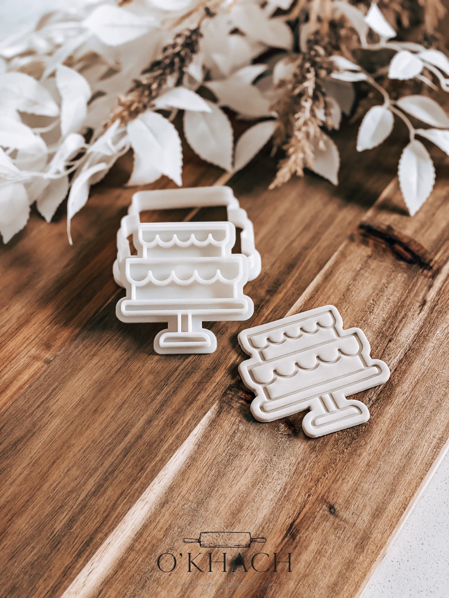 Cake Cookie Stamp & Cutter - Perfect for Fondant & Sugar Cookies