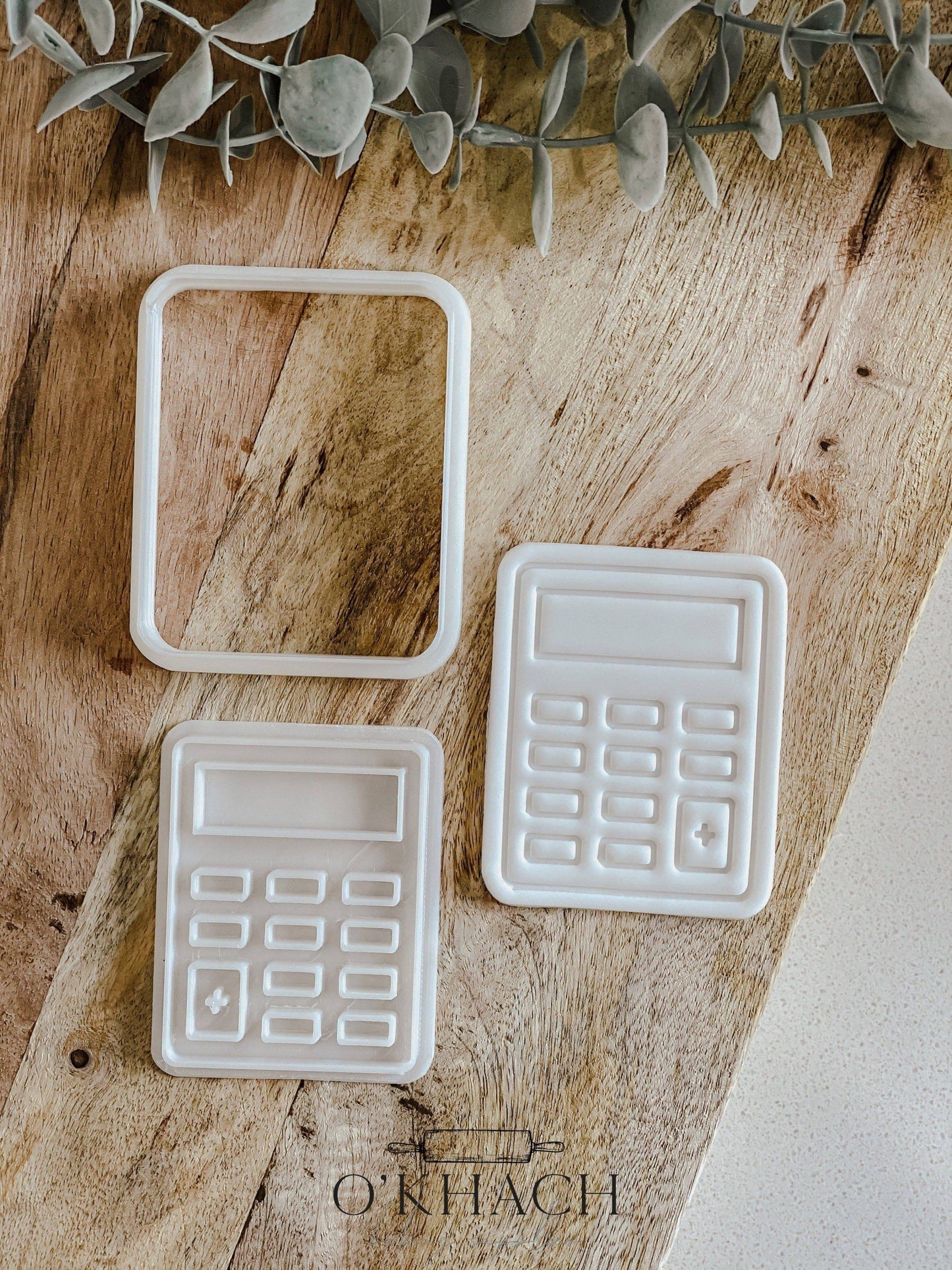 Calculator Cookie Stamp and Cutter - O'Khach Baking Supplies