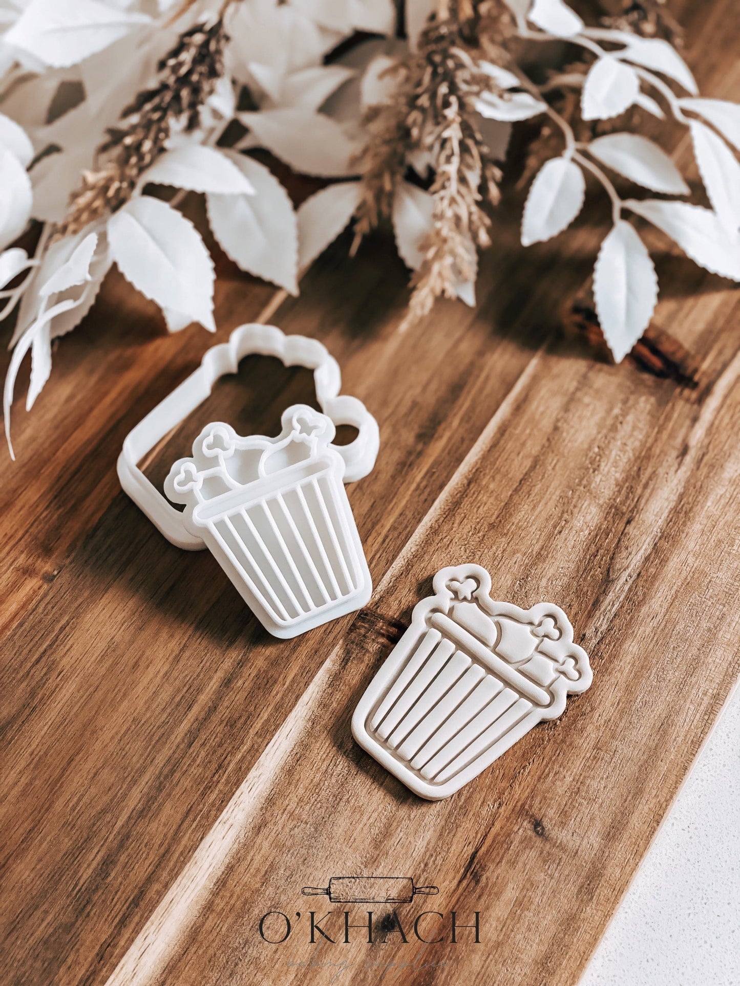 Chicken Drumstick Bucket Stamp & Cutter - Perfect for Fondant & Sugar Cookies
