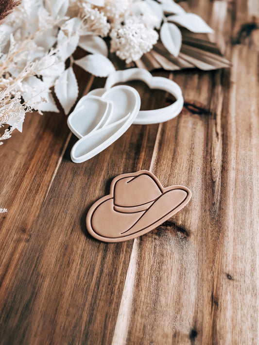 Hat (Cowboy) - Cookie Stamp and Cutter - O'Khach Baking Supplies