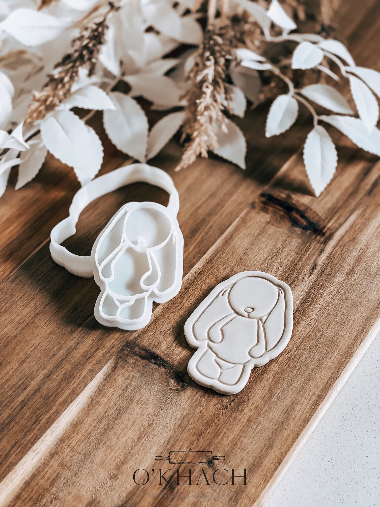 Honey Bunny - Cookie Stamp and Cutter - Ideal for Fondant & Sugar Cookies