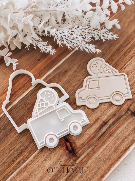 Ice Cream Truck Stamp and Cutter - O'Khach Baking Supplies