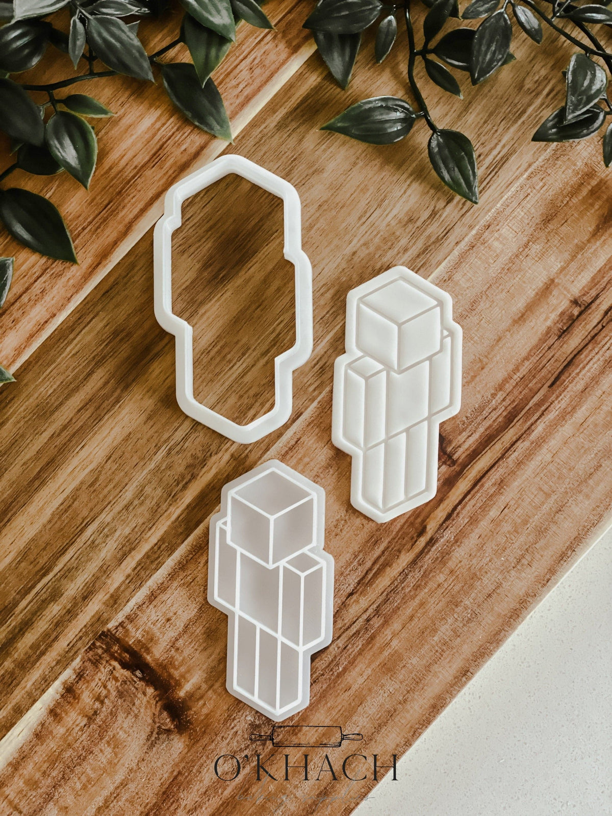 Pixel Player Character Stamp & Cutter - Perfect for Fondant & Sugar Cookies