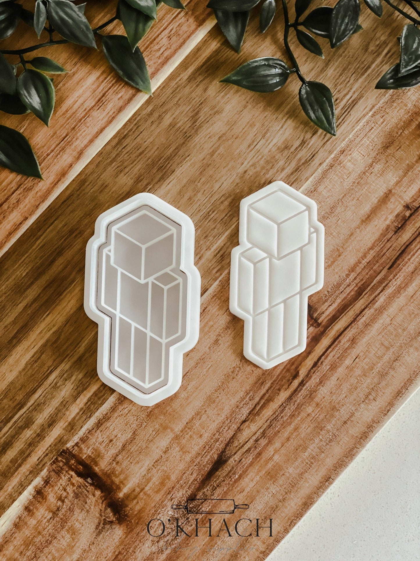 Pixel Player Character Stamp & Cutter - Perfect for Fondant & Sugar Cookies