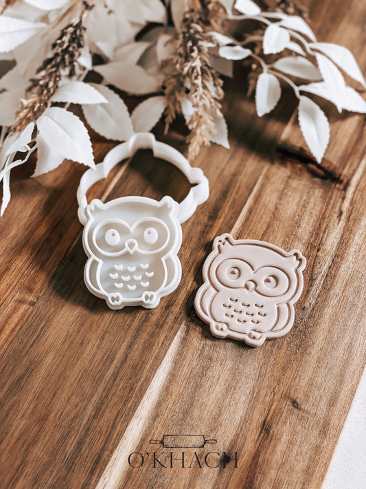 Owl Stamp and Cutter - O'Khach Baking Supplies