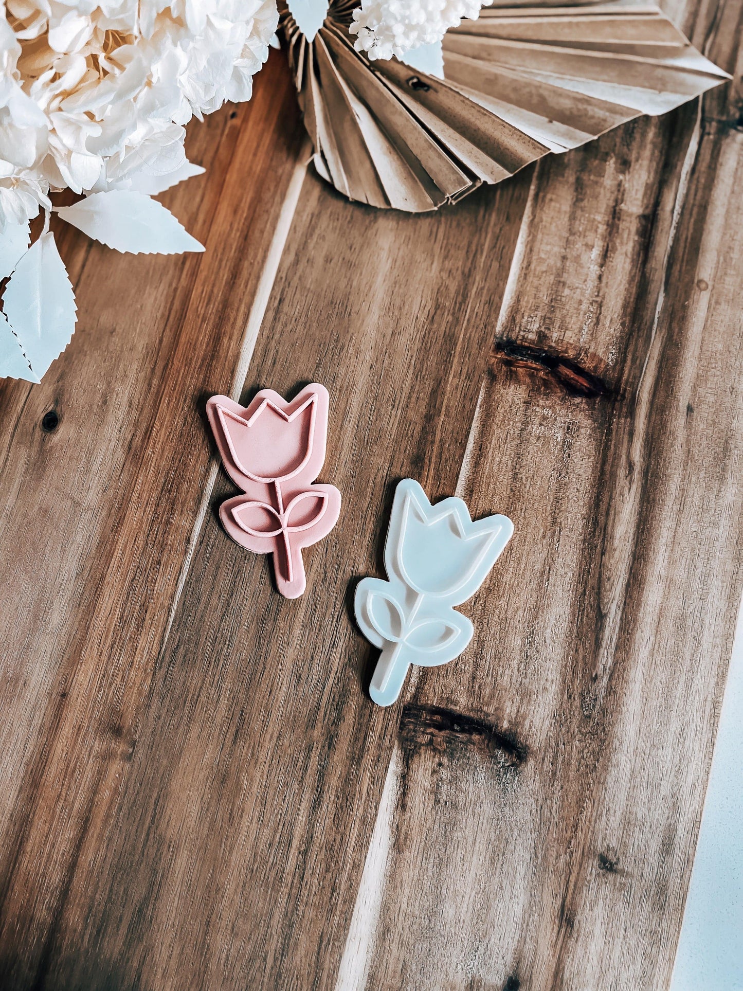 Rose Flower 'Up' Stamp & Cutter - Perfect for Fondant & Sugar Cookies