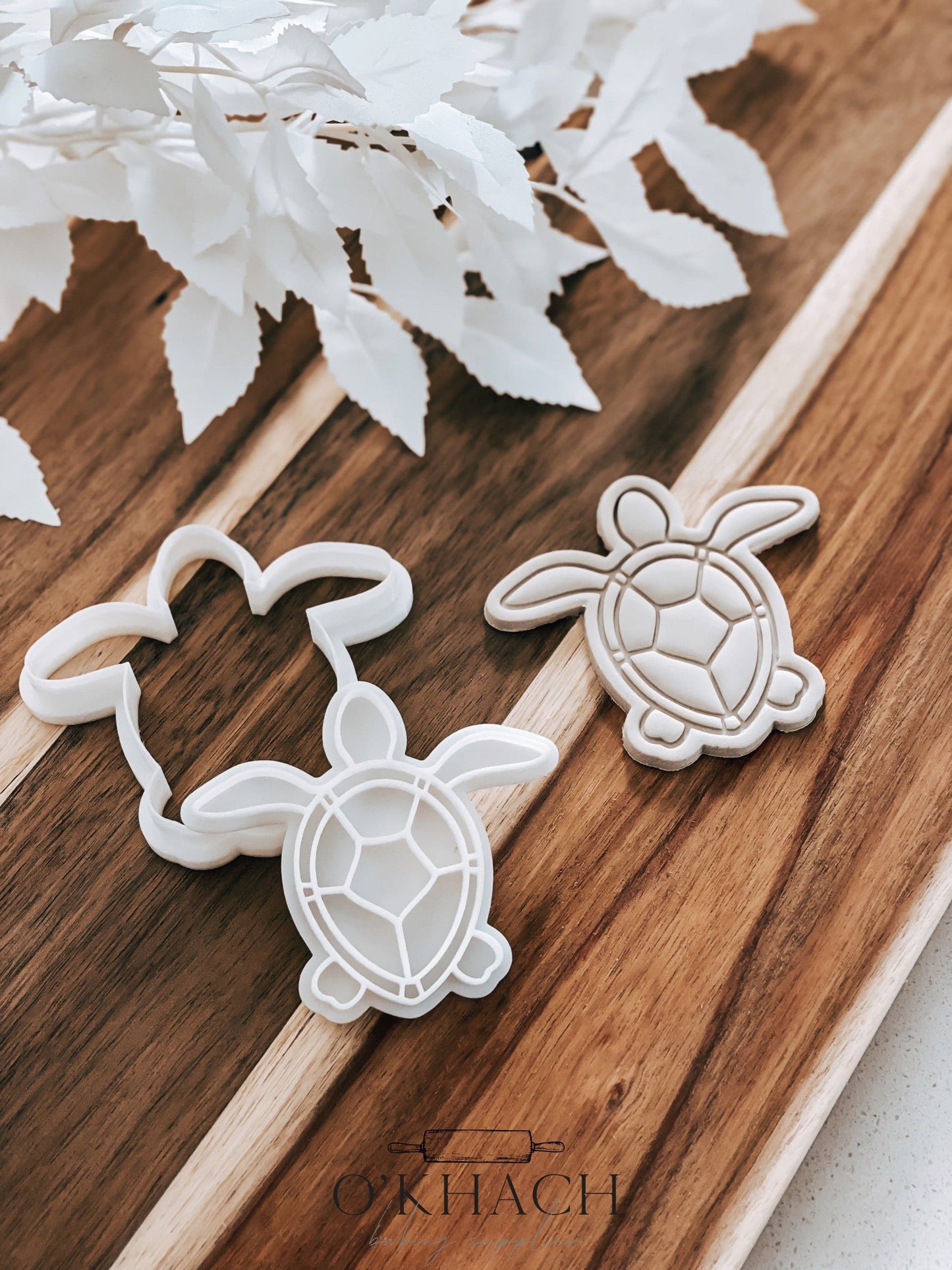 Sea Turtle - Cookie Stamp and Cutter - Ideal for Fondant & Sugar Cookies