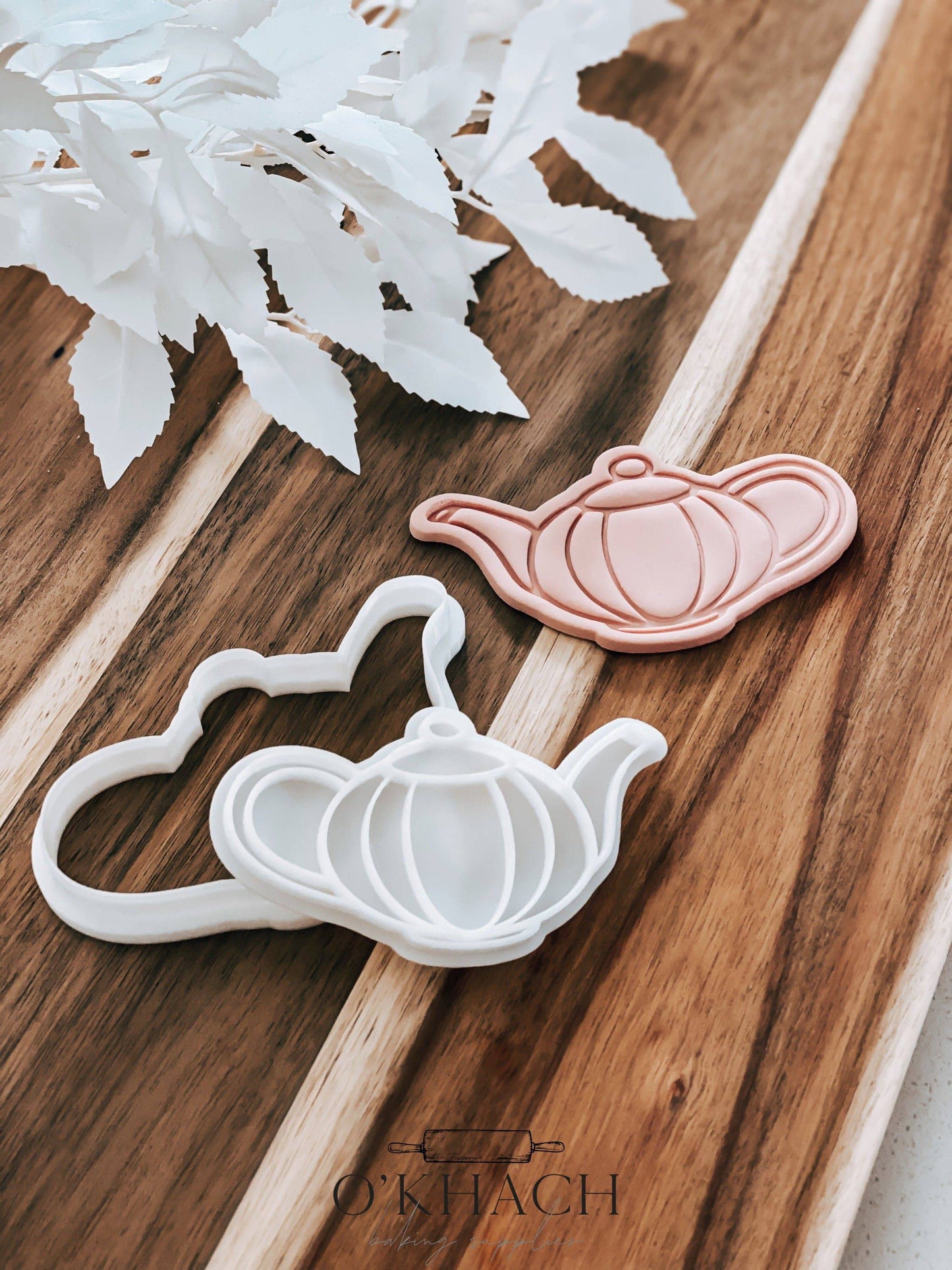 Vintage Teapot Stamp & Cutter - Perfect for Fondant & Sugar Cookies