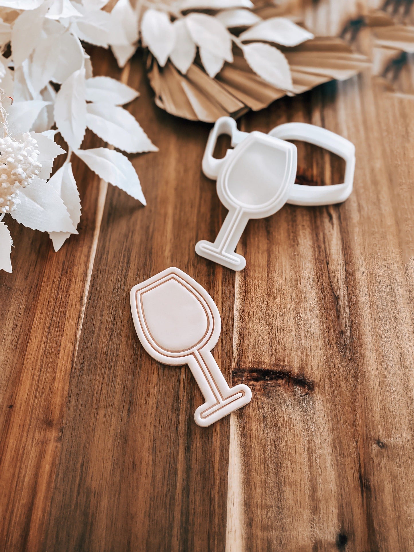Wine Glass Stamp & Cutter - Perfect for Fondant & Sugar Cookies