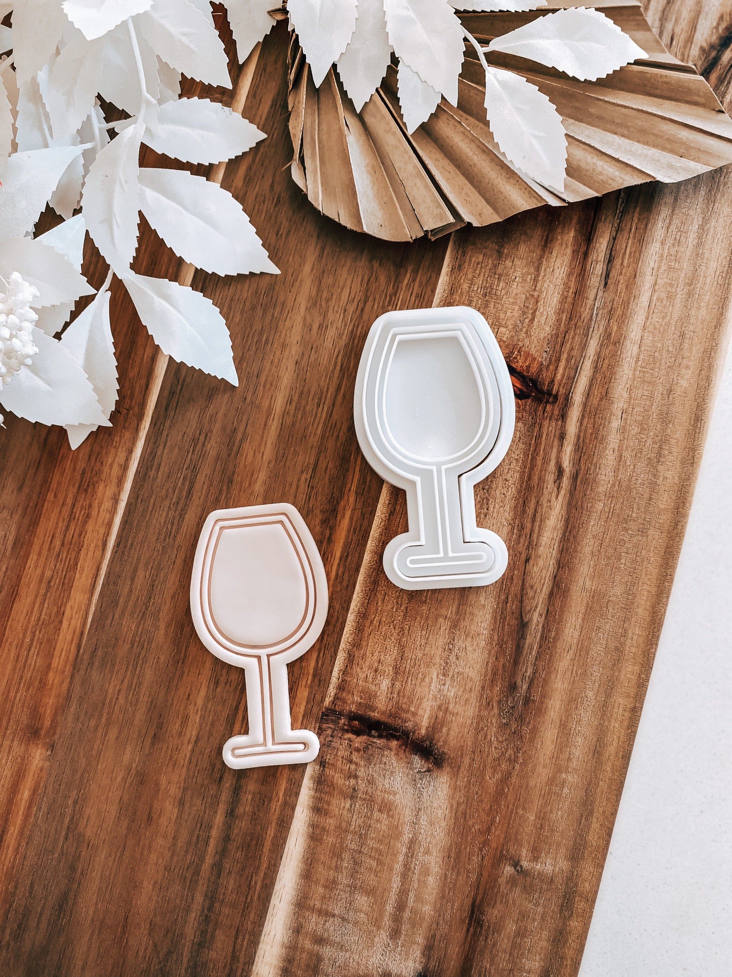Wine Glass Stamp & Cutter - Perfect for Fondant & Sugar Cookies