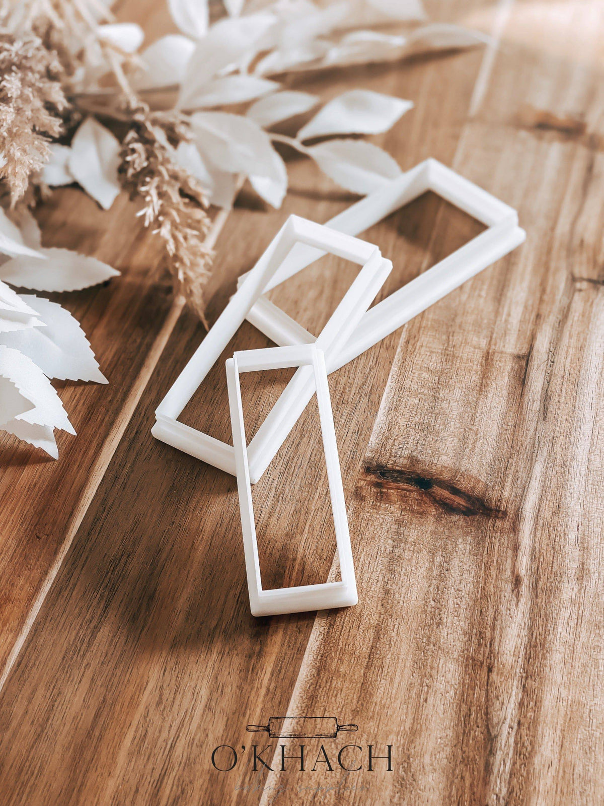 Long Rectangle Nesting Set – Perfect for Fondant, Sugar Cookies & Baking
