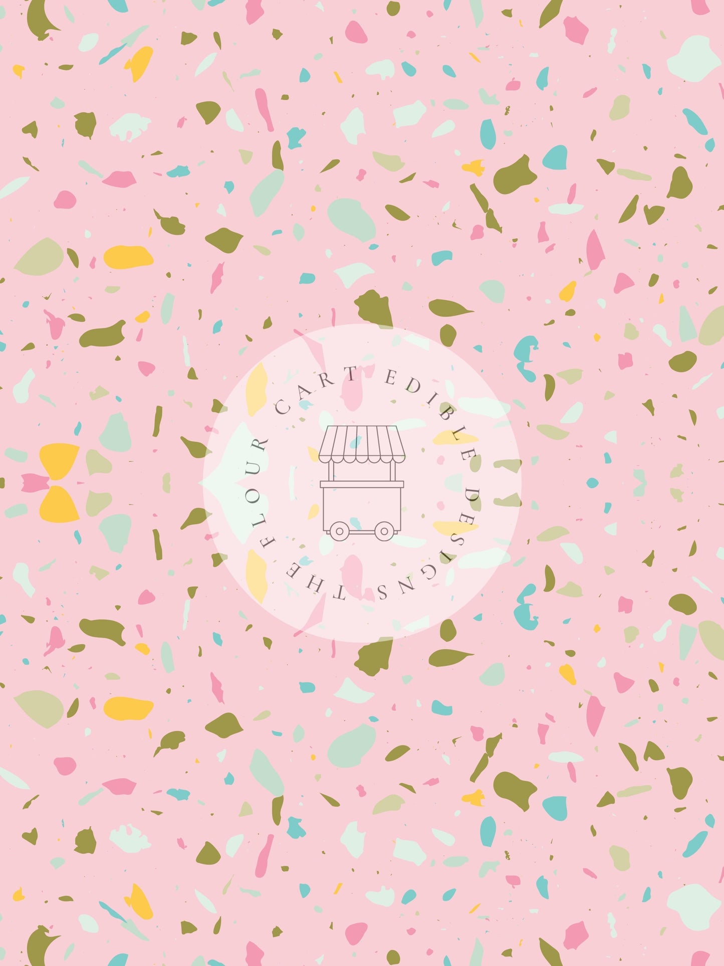 Candy Terrazzo Colourway 2 - Edible Image - O'Khach Baking Supplies