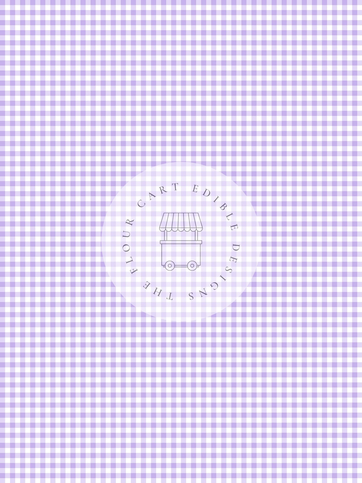 Gingham Deep Purple - Edible Image - O'Khach Baking Supplies