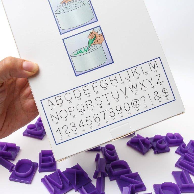Large letters and numbers set, view 2
