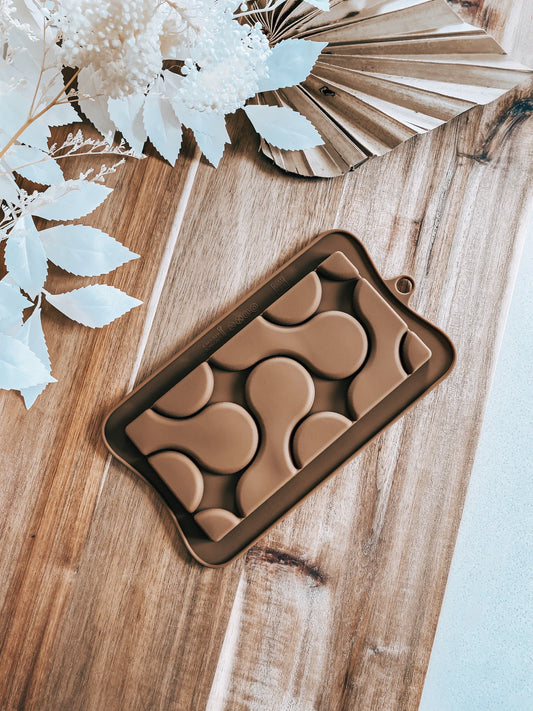 Circle Blocks - Chocolate Silicone Mould - O'Khach Baking Supplies