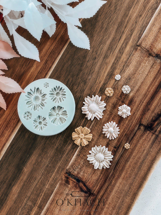 Daisy Flower Silicone Mould - O'Khach Baking Supplies