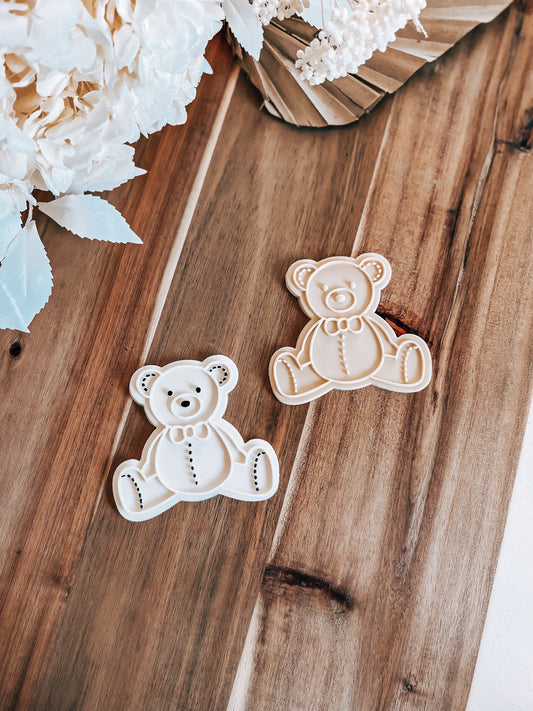 Patch Bear 'UP' - Cookie Stamp & Cutter - O'Khach Baking Supplies