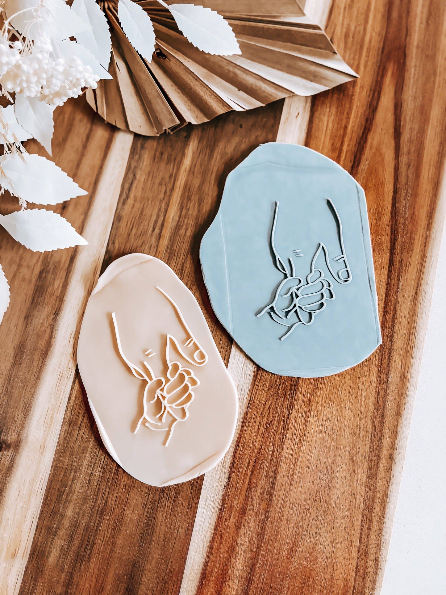 Dad's Hand 'UP' Stamp - Perfect for Fondant & Sugar Cookies