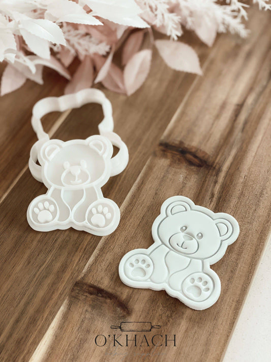 Bear - Cookie Stamp and Cutter - O'Khach Baking Supplies