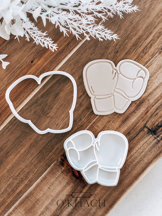 Boxing Gloves Cookie Stamp & Cutter - O'Khach Baking Supplies