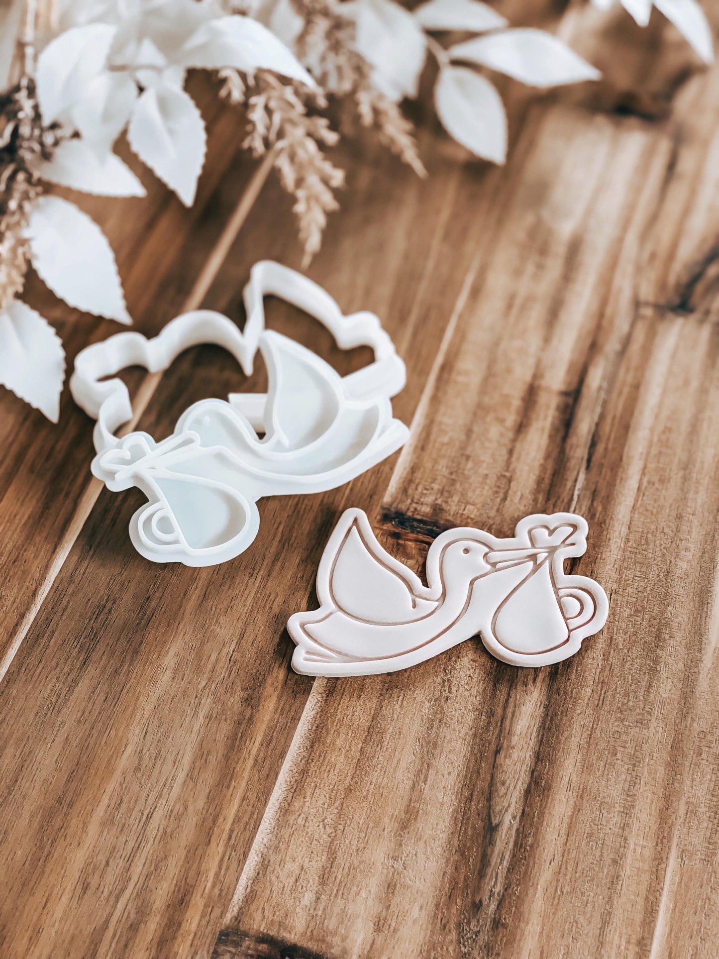 Stork Stamp and Cutter - Perfect for Fondant & Sugar Cookies