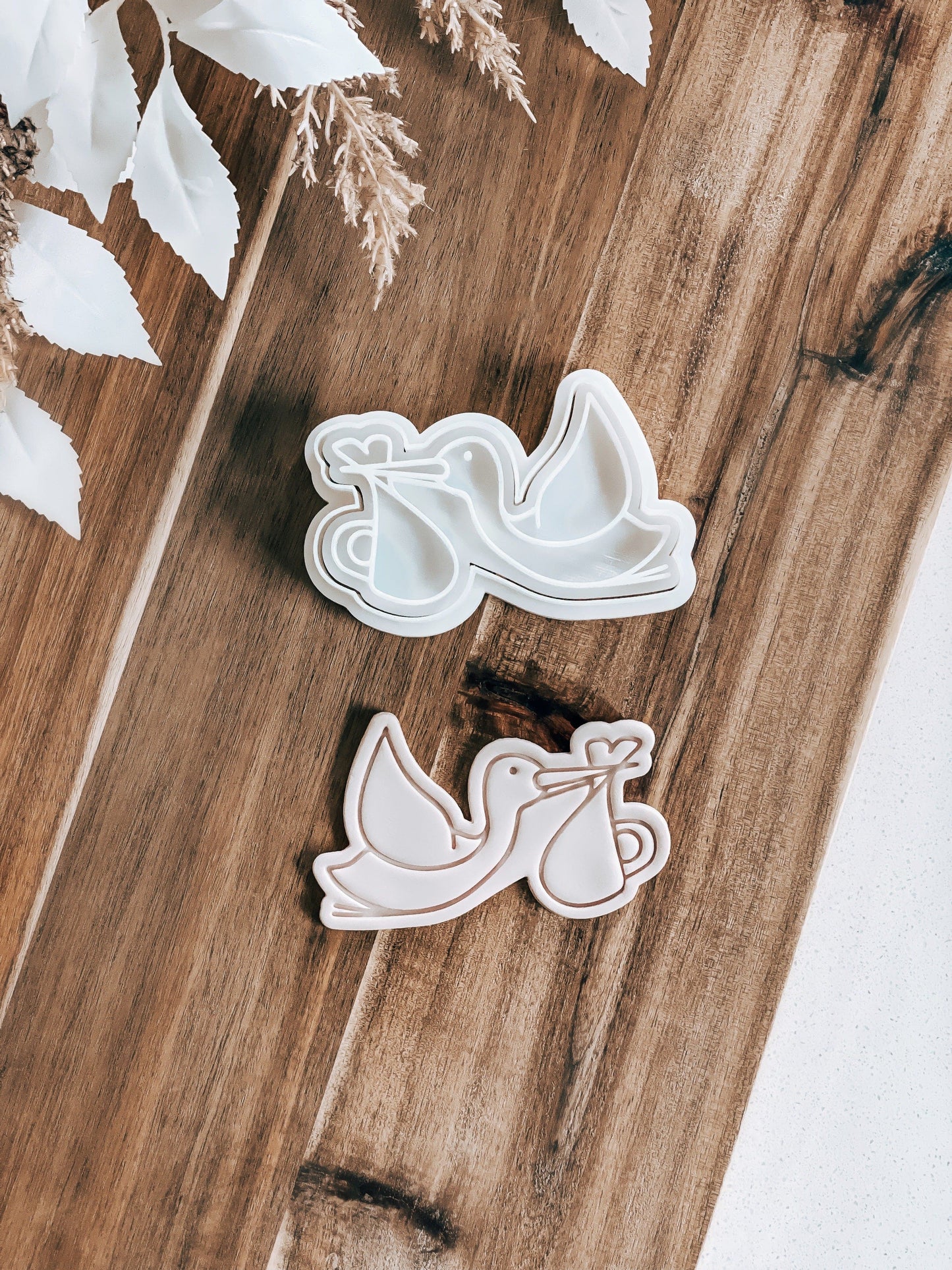 Stork Stamp and Cutter - Perfect for Fondant & Sugar Cookies