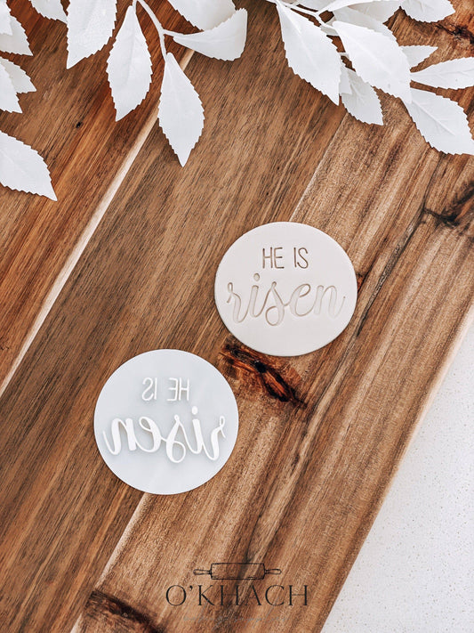 He is Risen Cookie  Stamp - O'Khach Baking Supplies
