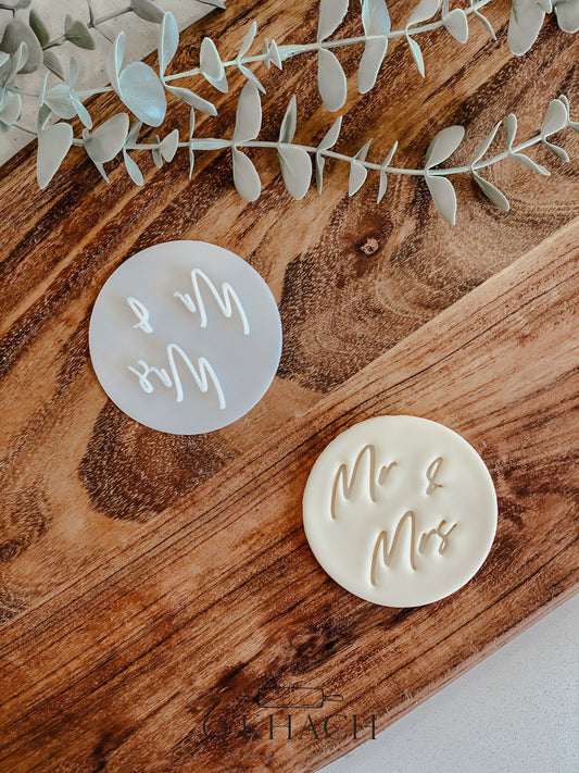 Mr & Mrs Cookie Stamp - O'Khach Baking Supplies