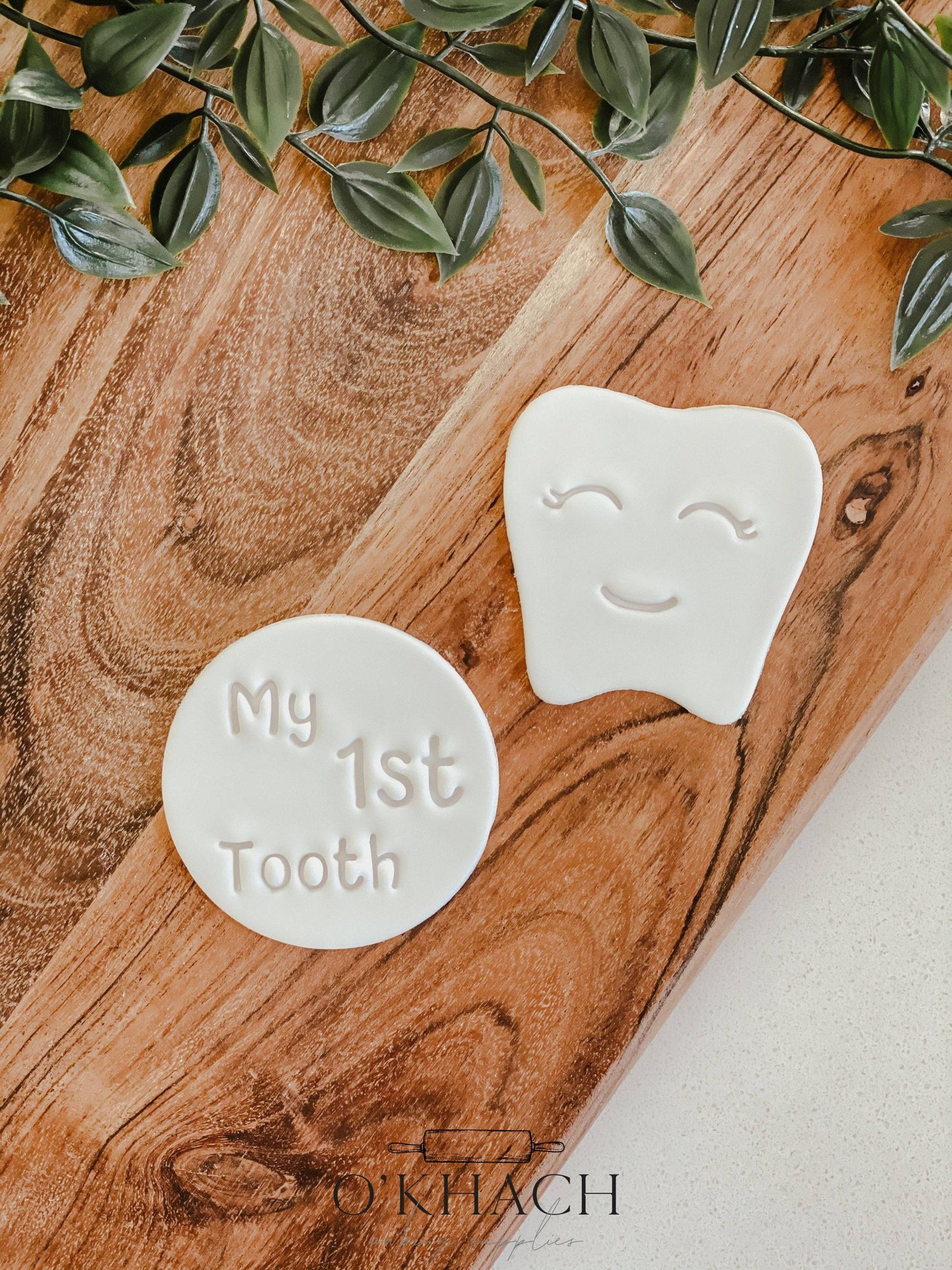 My 1st Tooth Stamp and Cutter - Perfect for Fondant & Sugar Cookies